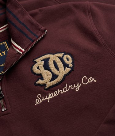Vintage Athletic Sweatshirt mit Halbzip lockere Passform Image 6