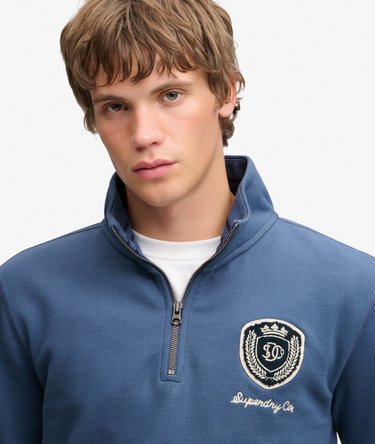 Vintage Athletic Felpa Half Zip Vestibilit&agrave; Comoda Image 4