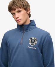 Vintage Athletic Felpa Half Zip Vestibilit&agrave; Comoda