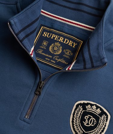 Vintage Athletic Felpa Half Zip Vestibilit&agrave; Comoda Image 6