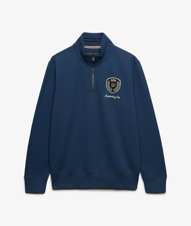 Vintage Athletic Felpa Half Zip Vestibilit&agrave; Comoda Image 7