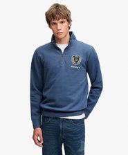 Vintage Athletic Felpa Half Zip Vestibilit&agrave; Comoda
