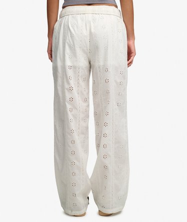 Pantalon Broderie Anglaise Coupe Droite Image 4