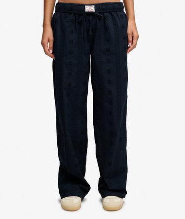 Pantalon Broderie Anglaise Coupe Droite Image 3