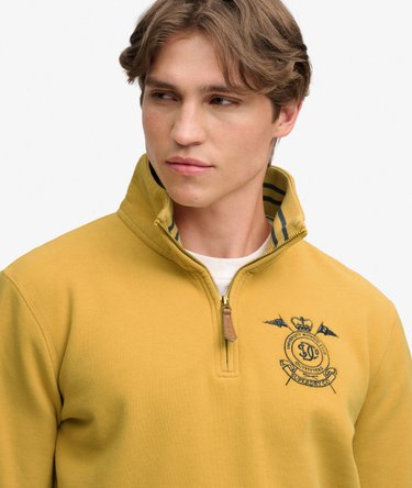 Gothic Varsity Half Zip Sweatshirt Afslappet Pasform Image 4