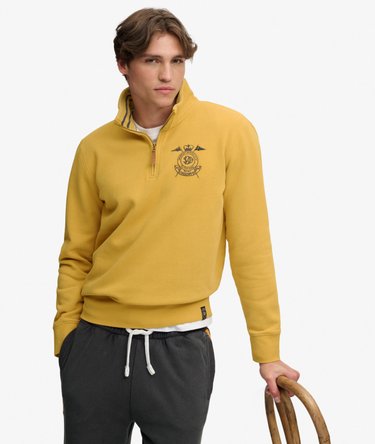 Gothic Varsity Half Zip Sweatshirt Afslappet Pasform Image 2
