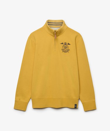 Gothic Varsity Half Zip Sweatshirt Afslappet Pasform Image 7