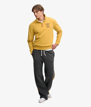 Gothic Varsity Half Zip Sweatshirt Afslappet Pasform Image 3