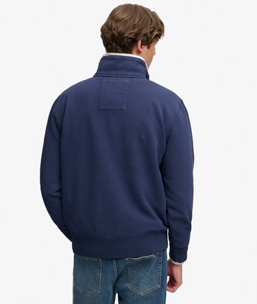 Gothic Varsity Half Zip Sweatshirt Afslappet Pasform Image 5
