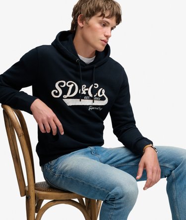 SD&Co Washed Embroidered Relaxed Hoodie Image 2