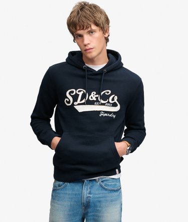 SD&Co Washed Embroidered Relaxed Hoodie Image 1