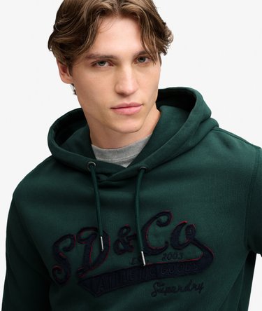 SD&Co Washed Embroidered Relaxed Hoodie Image 4