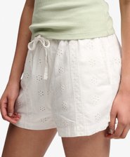 Cotton Broderie Beach Shorts