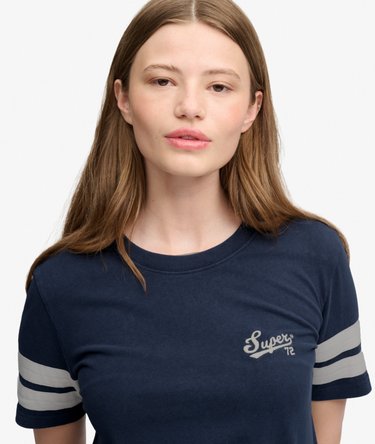 Varsity Script Stripe T-Shirt Image 4