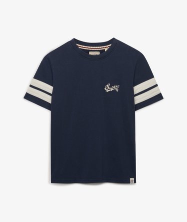 Varsity Script Stripe T-Shirt Image 6
