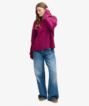 Slouchy Brushed Knit Jumper Image 3