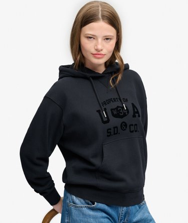 Athletic Flock Hoodie Image 2