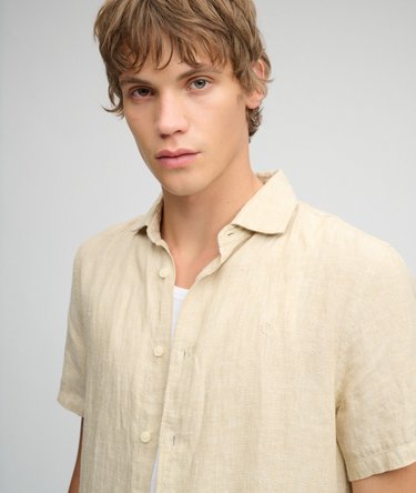Riviera Short Sleeve Linen Shirt Image 4