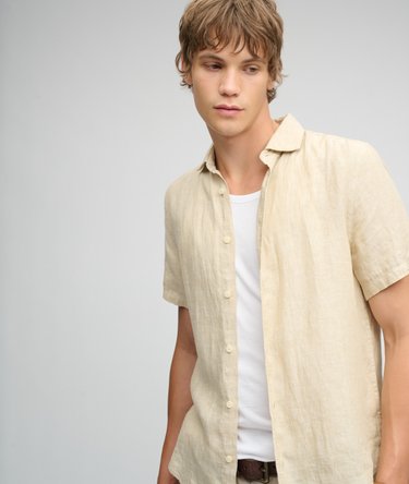 Riviera Short Sleeve Linen Shirt Image 1