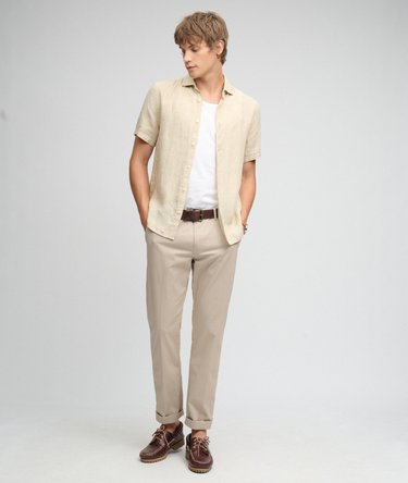 Riviera Short Sleeve Linen Shirt Image 3