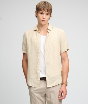 Riviera Short Sleeve Linen Shirt Image 2