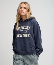 Athletic Essential Applique Cropped Hoodie