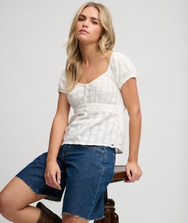 Athletic Essentials Half Button Top Image 2