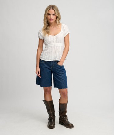 Athletic Essentials Half Button Top Image 3