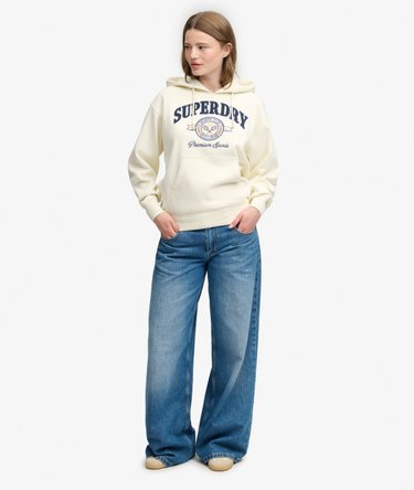 Sweat &agrave; capuche Country Crest coupe d&eacute;contract&eacute;e Image 3
