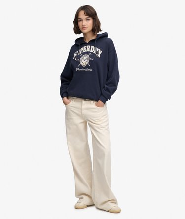 Country Crest Kapuzenpullover lockere Passform Image 3