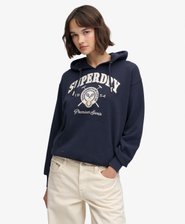 Country Crest Kapuzenpullover lockere Passform