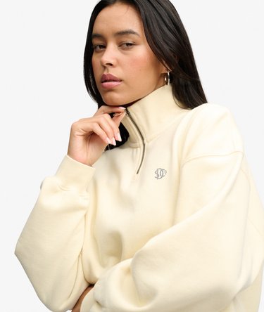 Luxe Casual Half Zip -collegepaita Rento Istuvuus Image 5