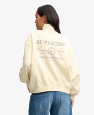 Luxe Casual Half Zip -collegepaita Rento Istuvuus