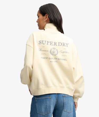 Luxe Casual Half Zip -collegepaita Rento Istuvuus Image 2