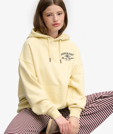 Luxe Casual Embroidered Relaxed Hoodie Image 2
