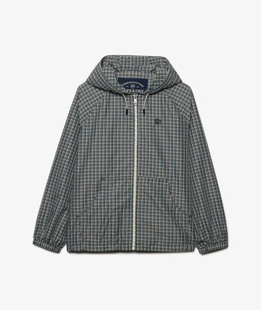 Geruite Raglan Windbreaker Jas Relaxed Pasvorm Image 7
