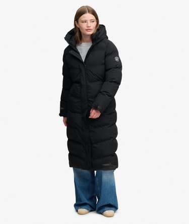 City Chevron Padded Longline Coat Image 4