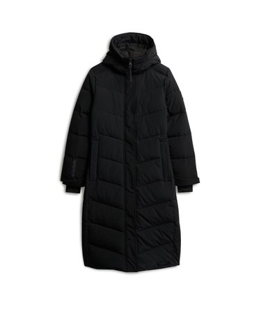 City Chevron Padded Longline Coat Image 7