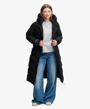 City Chevron Padded Longline Coat