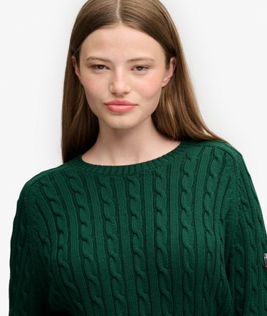 Slouchy Cable Knit Jumper Image 4