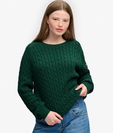 Slouchy Cable Knit Jumper Image 2