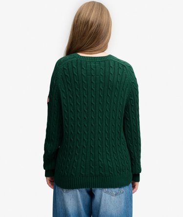 Slouchy Cable Knit Jumper Image 5