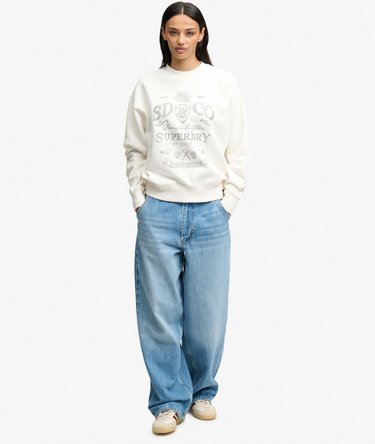 Sweatshirt Vintage Workwear &agrave; Col Rond Image 3