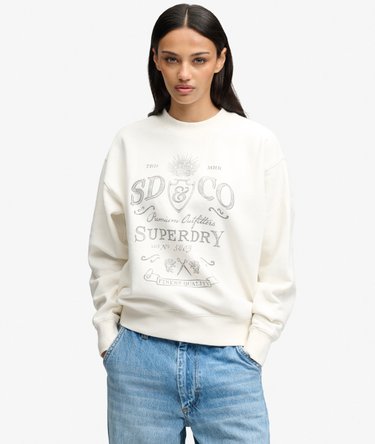 Sweatshirt Vintage Workwear &agrave; Col Rond Image 1
