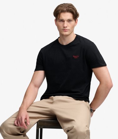 Camiseta Essential con Logo Serif Bordado Image 2