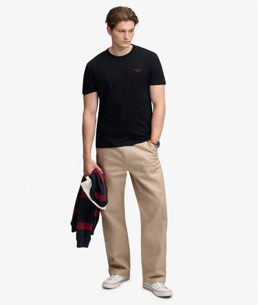 Camiseta Essential con Logo Serif Bordado Image 3