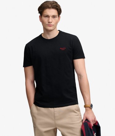 Camiseta Essential con Logo Serif Bordado Image 1