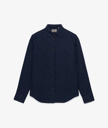Premium Linen Button Down Slim Shirt Image 7