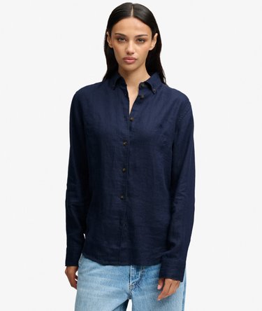Premium Linen Button Down Slim Shirt Image 1