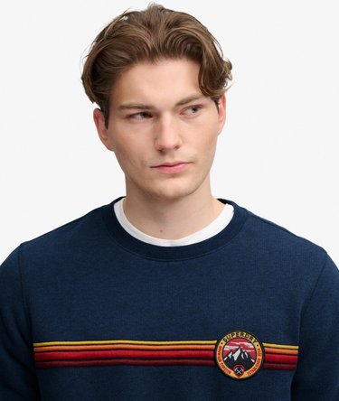 Outdoor Stripe Logo Sweatshirt Afslappet Pasform Image 4
